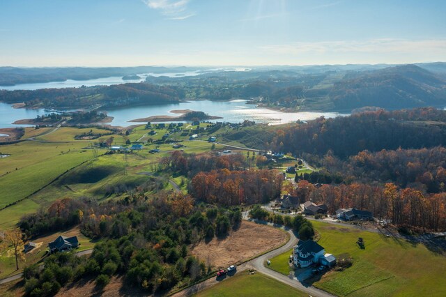 164 Logans Blf, Bean Station, TN 37708 - aerial view of property and surrounding area with a large body of water and a forest