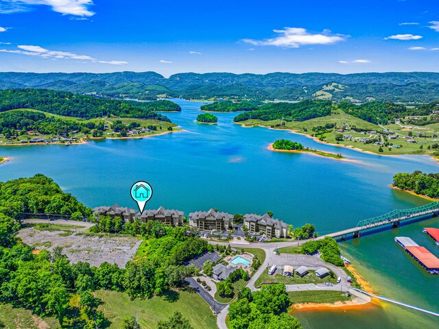 314 Sandpiper Ln, Bean Station, TN 37708 - drone / aerial view of a water and mountain view