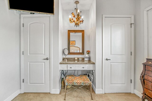 314 Sandpiper Ln, Bean Station, TN 37708 - hallway with light carpet and baseboards