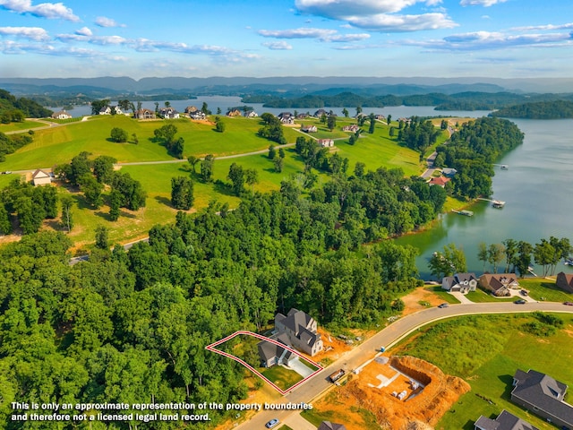 3083 Bridgewater Blvd, Morristown, TN 37814 - aerial view of a water and mountain view