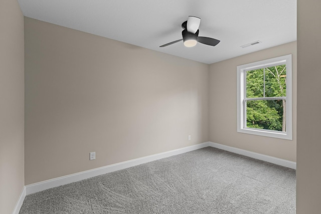 3083 Bridgewater Blvd, Morristown, TN 37814 - carpeted spare room featuring baseboards and a ceiling fan