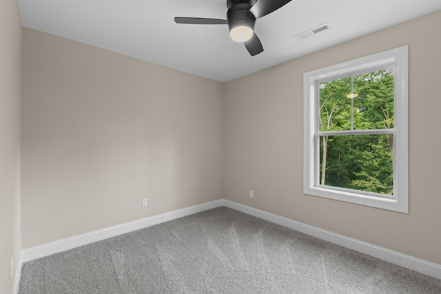 3083 Bridgewater Blvd, Morristown, TN 37814 - carpeted spare room featuring baseboards and a ceiling fan