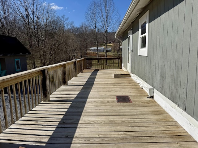 view of wooden terrace