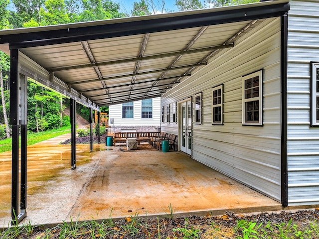 718 Mullins Dr, Sneedville, TN 37869 - view of patio / terrace with an attached carport