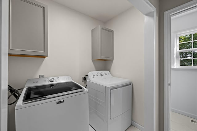 1790 Butterfly Ct, Whitesburg, TN 37891 - washroom featuring cabinet space, independent washer and dryer, and baseboards