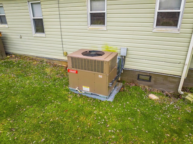 3569 Leadvale Rd, White Pine, TN 37890 - exterior view of central AC and crawl space