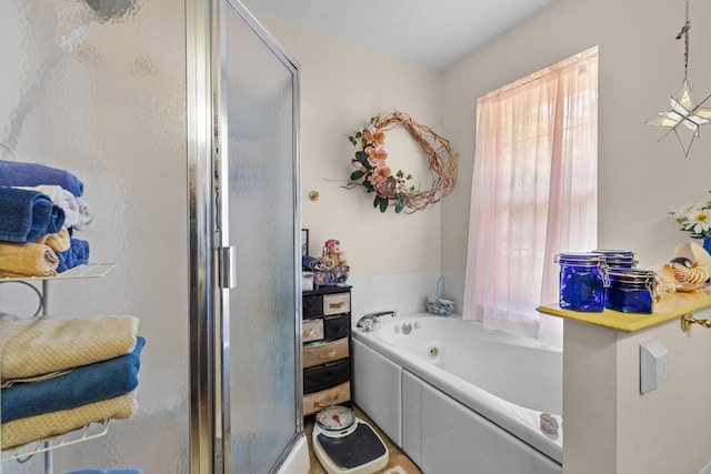 822 Osprey Dr, Morristown, TN 37814 - bathroom with a shower stall and a tub with jets
