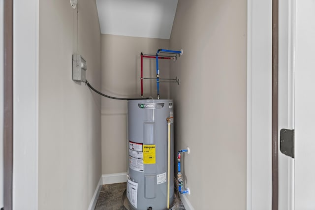 utilities featuring electric water heater