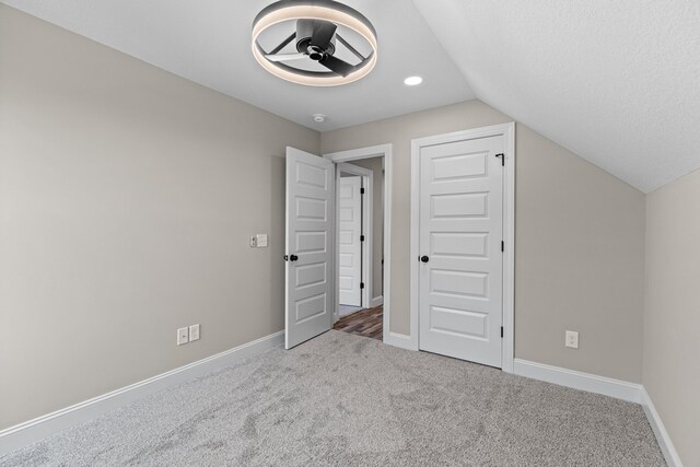 3183 Bridgewater Blvd, Morristown, TN 37814 - additional living space featuring carpet floors, baseboards, a ceiling fan, and vaulted ceiling