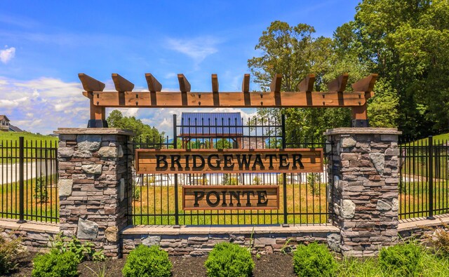 3183 Bridgewater Blvd, Morristown, TN 37814 - community / neighborhood sign with fence