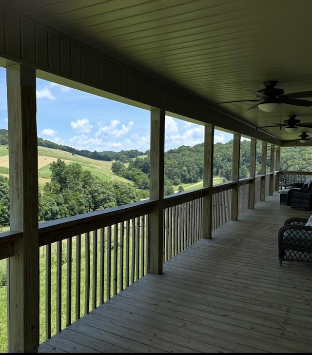 639 Mcguire Rd, New Market, TN 37820 - deck with ceiling fan
