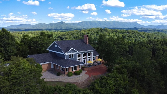 1564 Tranquility Trl, Dandridge, TN 37725 - mountain view featuring a heavily wooded area
