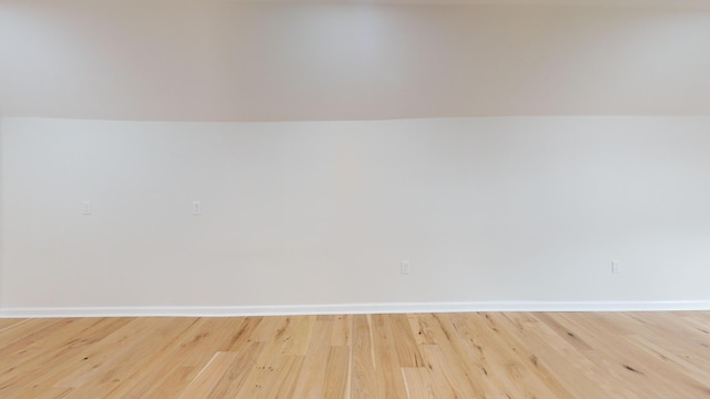 empty room featuring light hardwood / wood-style floors