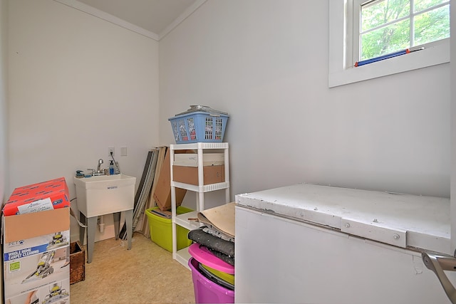 bedroom with a sink