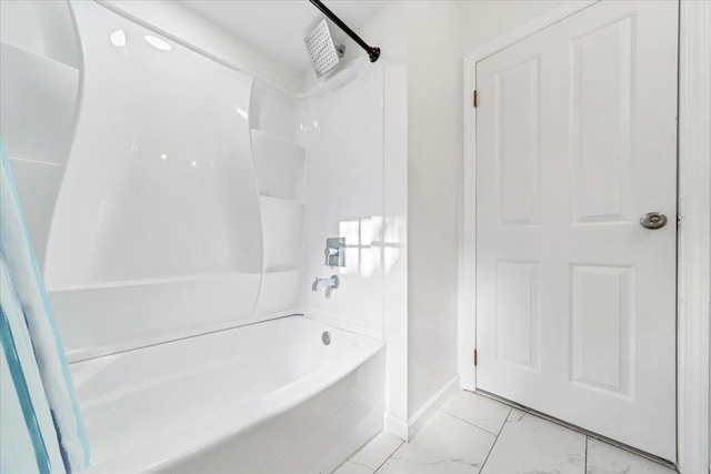 bathroom featuring shower / bathtub combination with curtain