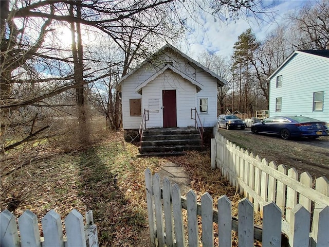 view of front of home