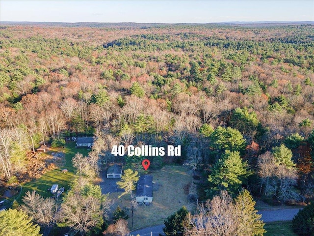 40 Collins Rd, Eldred, NY 12732 - aerial view of a heavily wooded area