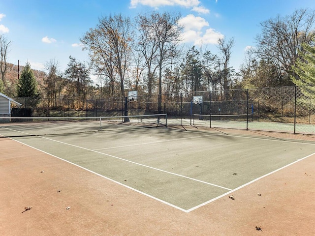 view of sport court