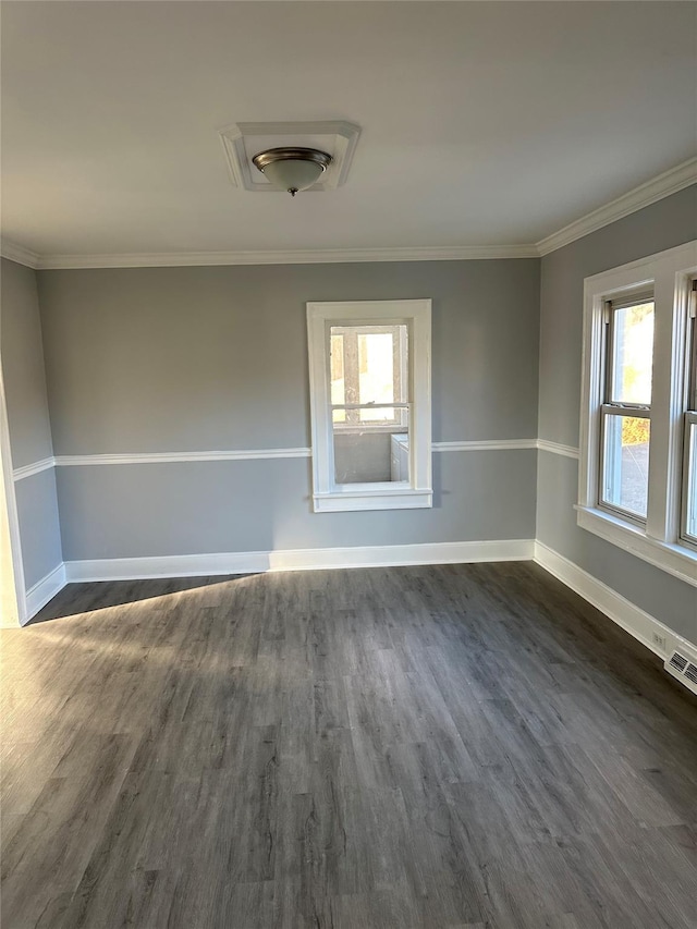 13 Farries Ave, Florida, NY 10921 - unfurnished room with dark wood-type flooring and crown molding