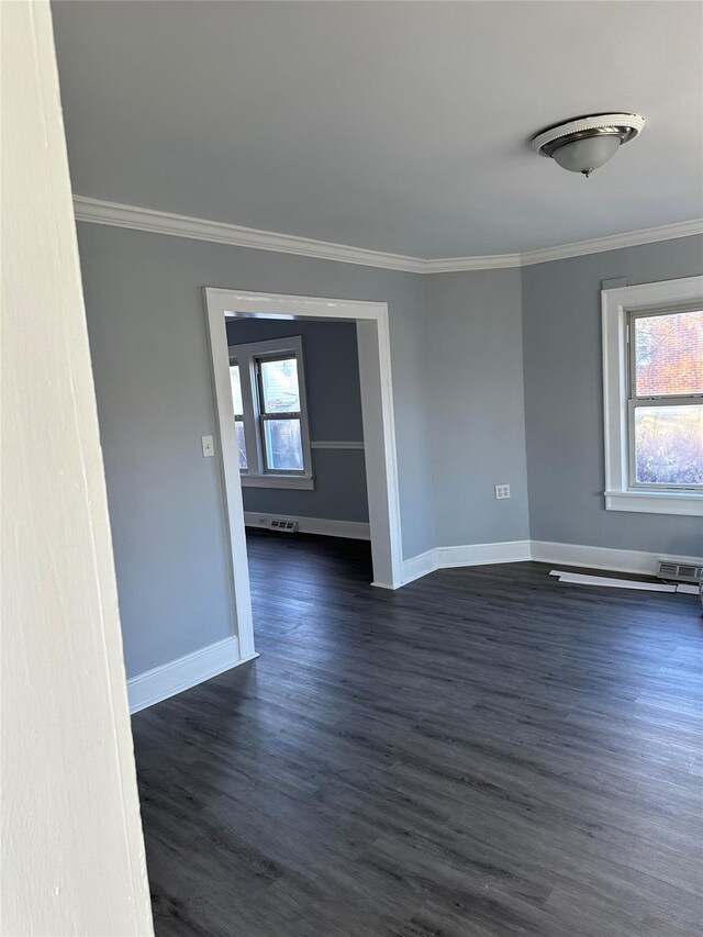 13 Farries Ave, Florida, NY 10921 - unfurnished room with crown molding and dark wood-style floors