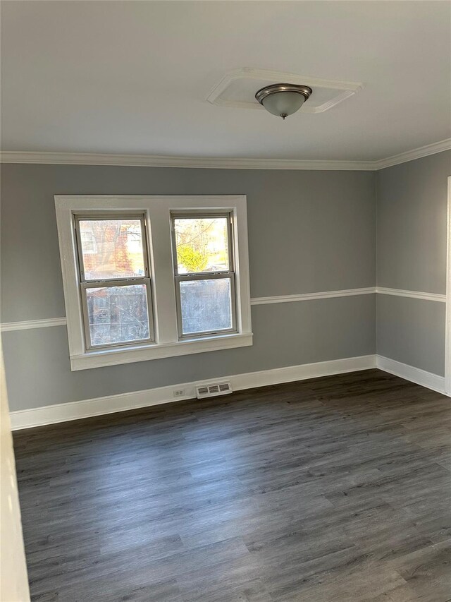 13 Farries Ave, Florida, NY 10921 - unfurnished room with dark wood-style floors and ornamental molding