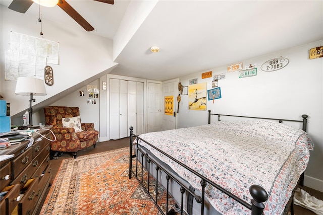 bedroom with ceiling fan