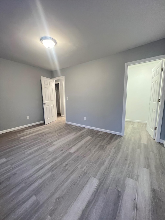 interior space with hardwood / wood-style floors