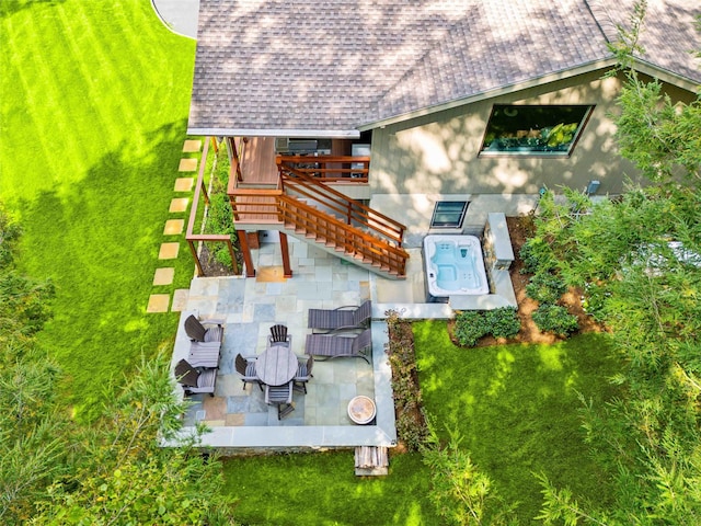 birds eye view of property