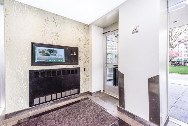 interior space featuring radiator