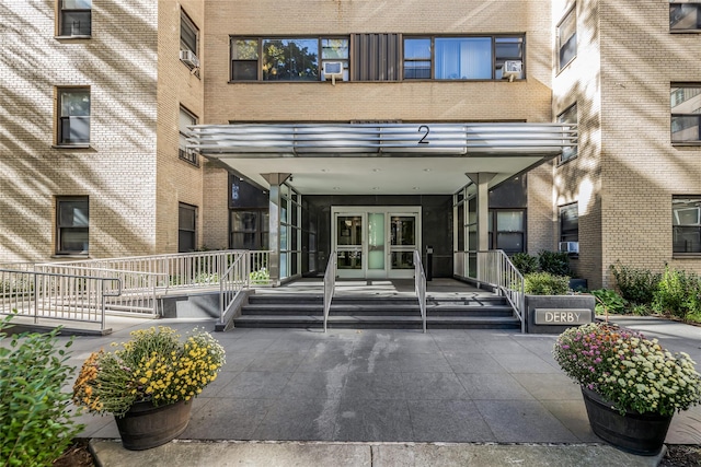entrance to property with french doors