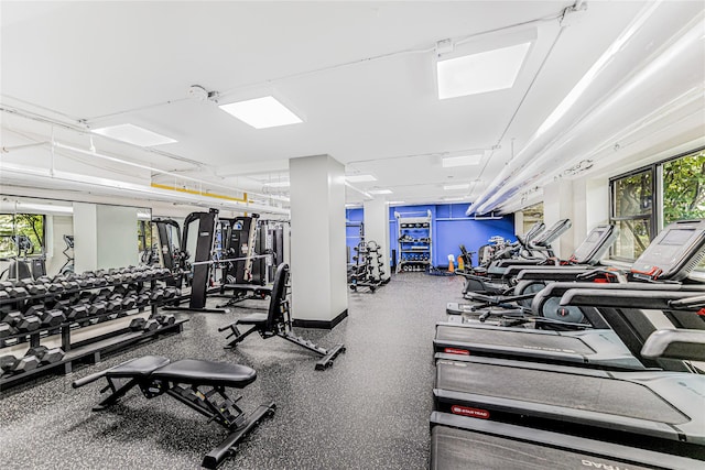 view of exercise room