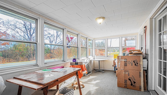 view of sunroom / solarium