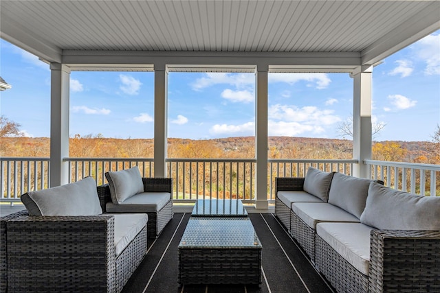 sunroom with a wealth of natural light