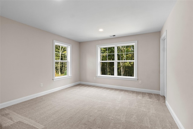 view of carpeted empty room