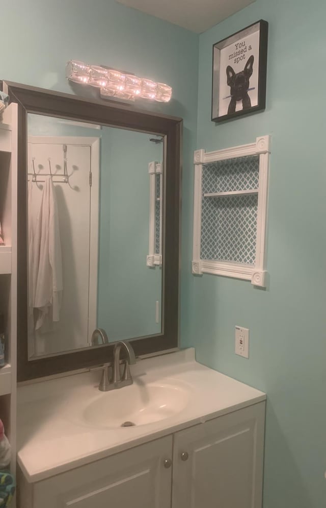 bathroom with vanity