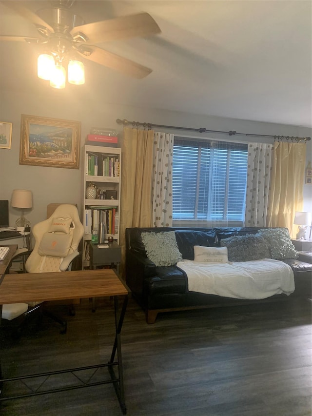615 Broadway Unit 81, Amityville, NY 11701 - bedroom featuring wood finished floors and ceiling fan