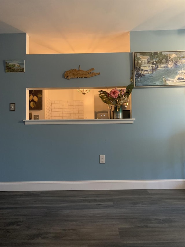 615 Broadway Unit 81, Amityville, NY 11701 - empty room featuring wood finished floors and baseboards