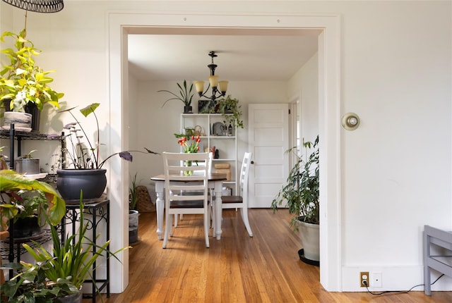 19-21 Moore Ave, Chatham, NY 12037 - dining area featuring wood finished floors and a chandelier