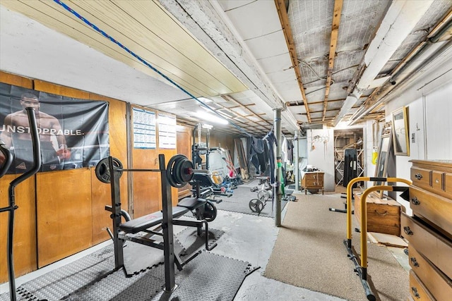 view of workout room