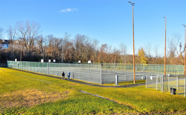 view of sport court