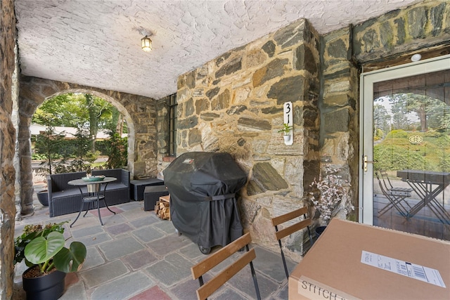 view of patio / terrace featuring area for grilling