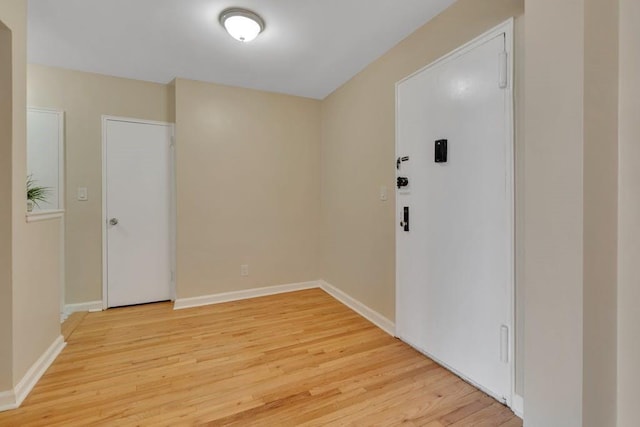 empty room featuring light hardwood / wood-style flooring