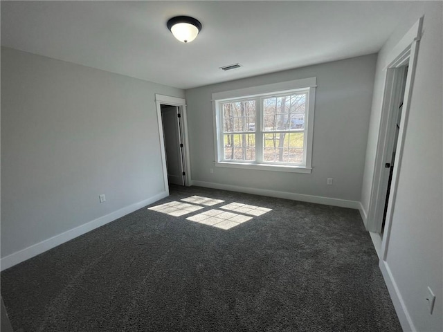 view of carpeted empty room