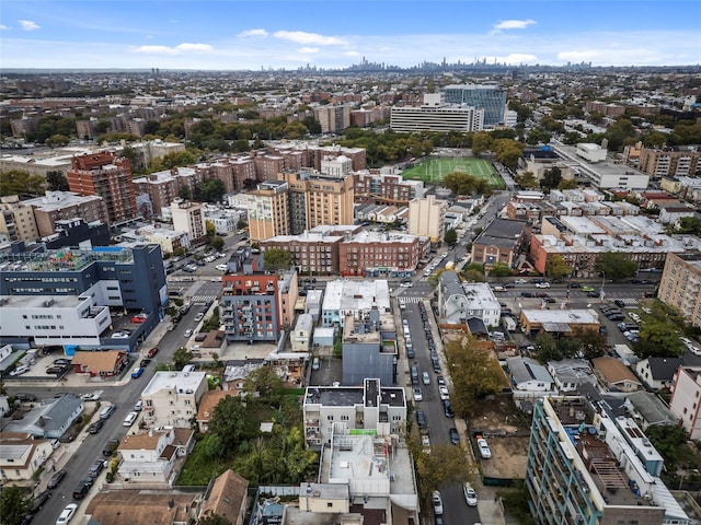 aerial view featuring a view of city