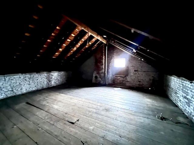 view of attic