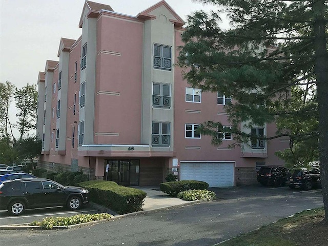 view of property with a garage