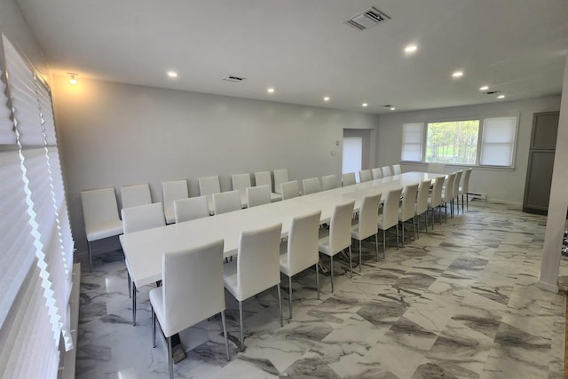 view of dining space