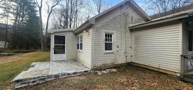 view of home's exterior featuring a patio