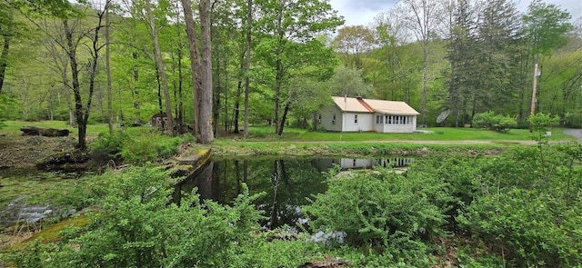 71 Peekamoose Rd, Sundown, NY 12740 - view of yard with a wooded view