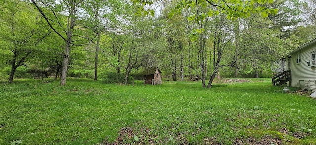 71 Peekamoose Rd, Sundown, NY 12740 - view of grassy yard featuring an outdoor structure